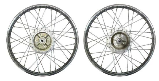 Picture of Rear Wheel V80, FS1E drum brake with cush drive rubber (Rim 1.