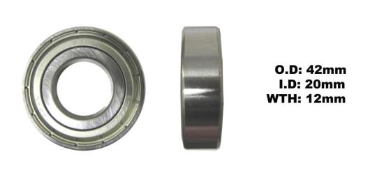 Picture of Bearing Koyo/JTEKT 6004ZZ (ID 20mm x OD 42mm x W 12mm)