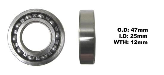 Picture of Bearing Koyo/JTEKT 6005 (ID 25mm x OD 47mm x W 12mm)