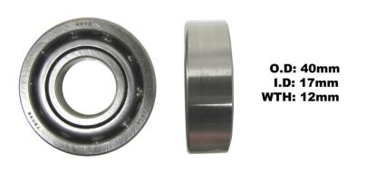 Picture of Bearing Koyo/JTEKT 7203B (ID 17mm x OD 40mm x W 12mm)