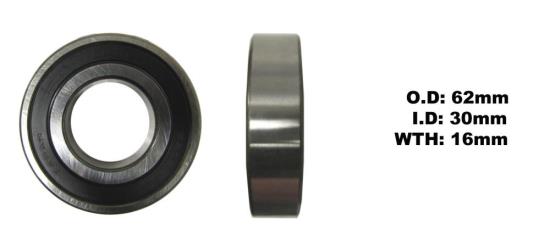 Picture of Bearing Koyo/JTEKT 6206DDU (ID 30mm x OD 62mm x W 16mm)