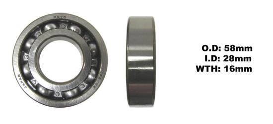 Picture of Bearing Koyo/JTEKT 62/28 Open C3 (ID 28mm x OD 58mm x W 16mm)