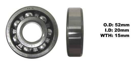 Picture of Bearing Koyo/JTEKT 6304 Open C3 (ID 20mm x OD 52mm x W 15mm)