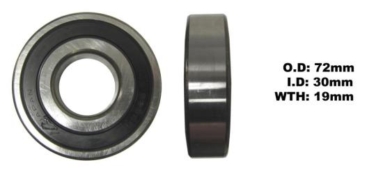 Picture of Bearing Koyo/JTEKT 6306DDU (ID 30mm x OD 72mm x W 19mm)