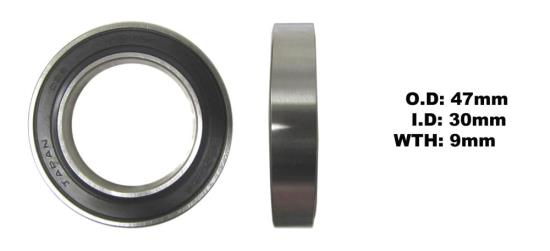 Picture of Bearing Koyo/JTEKT 6906DDU (ID 30mm x OD 47mm x W 9mm)