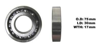 Picture of Bearing NTN Bearings C3 TM-SC0692 C3 (ID 30mm x OD 75mm x W 17mm)