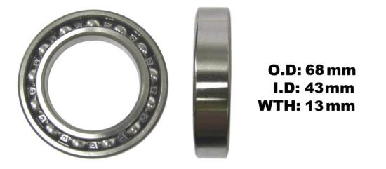 Picture of Bearing NTN Bearings C3 SCO-929 (ID 43mm x OD 68mm x W 13mm)