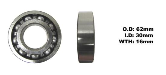 Picture of Bearing NTN Bearings C3 6206 Open (ID 30mm x OD 62mm x W 16mm)