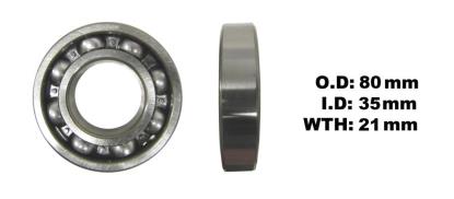 Picture of Bearing NTN Bearings C3 6307 Open (ID 35mm x OD 80mm x W 21mm)