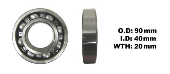 Picture of Bearing NTN Bearings C3 6308 Thin (ID 40mm x OD 90mm x W 20mm)