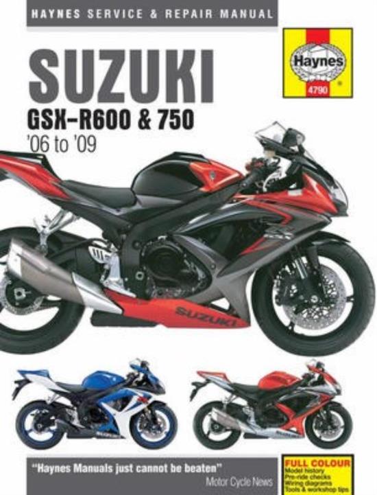 Picture of Manual Haynes for 2007 Suzuki GSX-R 600 K7 (Fuel Injected)