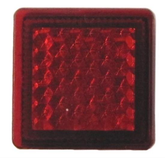 Picture of Reflector Red Square 10 x Stick-on 20mm x 20mm (Per 10)