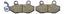 Picture of Brake Disc Pads Rear R/H Kyoto for 2006 Peugeot Geopolis 250