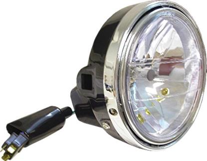 Picture of Headlight Round Complete Yamaha RD350 LC 8" Clear Lens