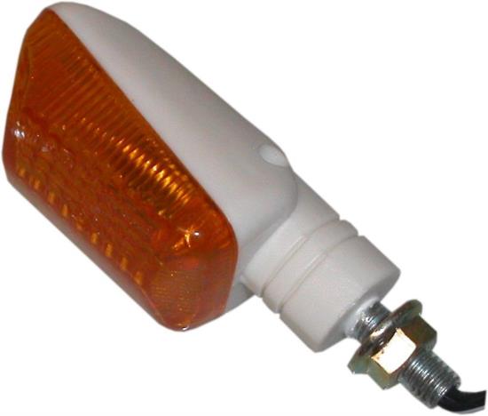 Picture of Indicator Mini GSXR Short White with Amber Lens (Pair)