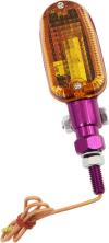 Picture of Indicator Medium Aluminium Purple Short with Amber/Smoked Lens (each)