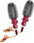 Picture of Complete Indicator Medium Aluminium Red Short with Smoked Lens (Pair)