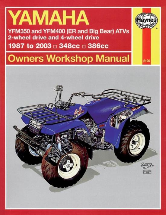 Picture of Manual Haynes for 2009 Yamaha YFM 400 FBY Big Bear