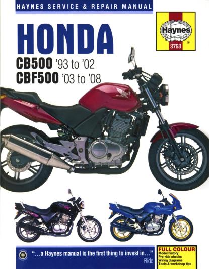 Picture of Manual Haynes for 2006 Honda CBF 500 A6 (ABS)