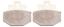 Picture of Brake Disc Pads Rear R/H Goldfren for 2010 Vespa GTS 300 Super