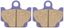 Picture of Brake Disc Pads Front R/H Kyoto for 1984 Yamaha RD 125 LC Mk 1 (10W)