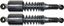 Picture of Shock Absorbers Chrome for 1996 Suzuki GN 125 R