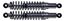 Picture of Shocks 320mm Pin+Pin Chrome Spring Kawasaki KH250 (Pair)