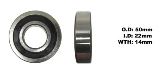 Picture of Bearing Koyo/JTEKT 62/22 DDU 2RS C3 (ID 22mm x OD 50mm x W 14mm)