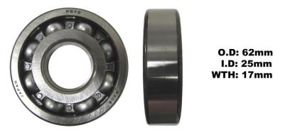 Picture of Bearing Koyo/JTEKT 6305 Open C4 (ID 25mm x OD 62mm x W 17mm)