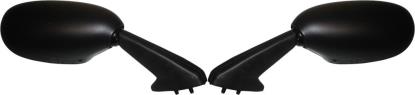 Picture of Mirrors Fairing Black Left & Right R1 & R6 28mm Ctrs, 100mm (Pair)