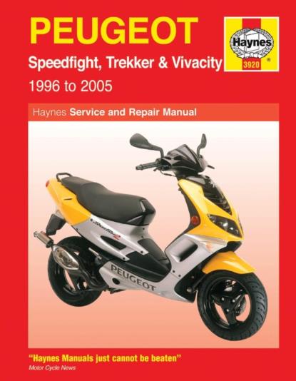 Picture of Manual Haynes for 2008 Peugeot Speedfight (50cc) (A/C) (Front Disc & Rear)