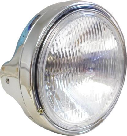 Picture of Headlight Round Chrome Complete Universal 7" (E Marked)