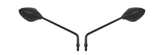 Picture of Mirrors 10mm Black Teardrop Left & Right Long Stem Yamaha (Pair)