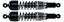 Picture of Shocks 350mm Pin+Pin Chrome (Pair)