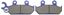 Picture of Brake Disc Pads Front R/H Kyoto for 2002 Yamaha XT 600 EP Trail (E/Start) (4PTB)