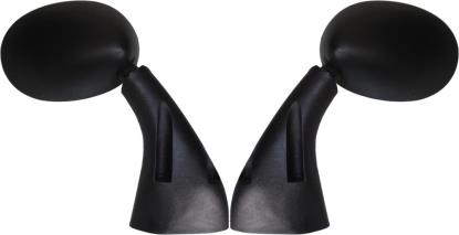 Picture of Mirrors Fairing Black Round Left & Right Suz GSX 48mm Centre (Pair)