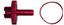 Picture of Cable Adjuster Handlebar Alloy Red 8mm Cable