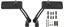 Picture of Mirror Bar End Black Rectangle 130mm x 50mm (Pair)