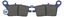 Picture of Brake Disc Pads Rear R/H Kyoto for 1989 Honda CRM 250 RK