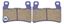 Picture of Brake Disc Pads Front R/H Kyoto for 2000 Honda CB 400 SFY Super Four/Bol D'Or/VTEC I (NC39)
