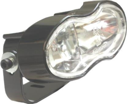 Picture of Headlight Complete Black Twin Cateye Universal Mount