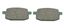 Picture of Brake Disc Pads Front R/H Kyoto for 2003 Lifan Hongda LF 50 QGY A2