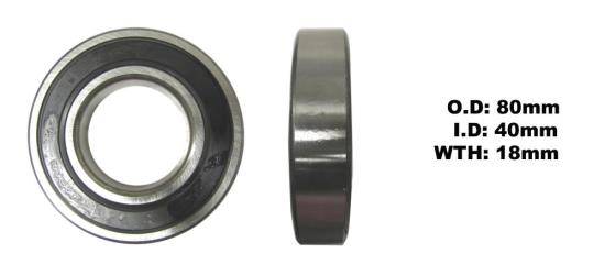 Picture of Bearing Koyo/JTEKT 6208 DDU 2RS C3 (ID 40mm x OD 80mm x W 18mm)