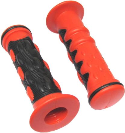 Picture of Grips Finger Control Red with Black inlay for 7/8" H/Bars (Pair)