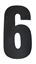 Picture of Competition Numbers Black 7" '6 + 9' Matt (Per 10)