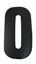 Picture of Competition Numbers Black 7" '0' Matt (Per 10)