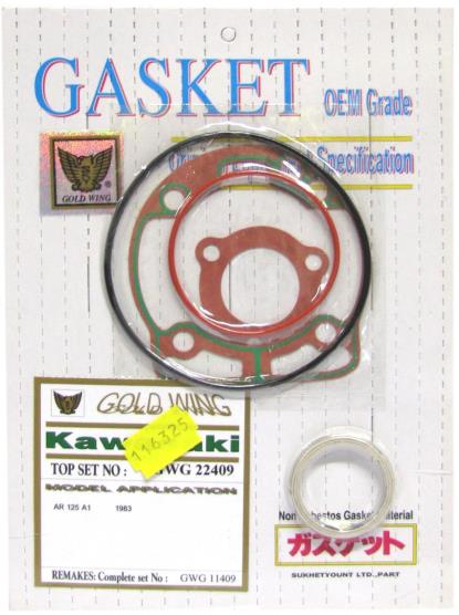 Picture of Vertex Top Gasket Set Kit Kawasaki AR125A1-8 B1-B8, 82-94