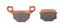 Picture of Brake Disc Pads Rear R/H Goldfren for 2010 Derbi Senda DRD 125 SM