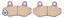 Picture of Brake Disc Pads Rear R/H Kyoto for 2007 Hyosung GT 125 R