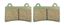 Picture of Kyoto VD242, FA123, FDB662, SBS590 Disc Pads (Pair)